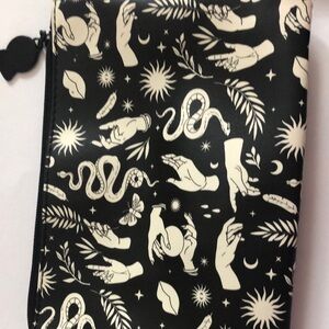 Black and White Patterned Pouch